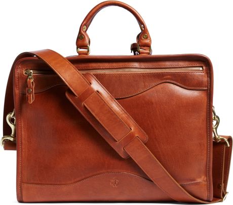 brooks brothers leather briefcase