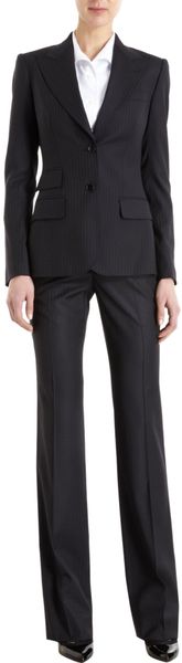 Dolce & Gabbana Pinstripe Straight Leg Trousers - Lyst