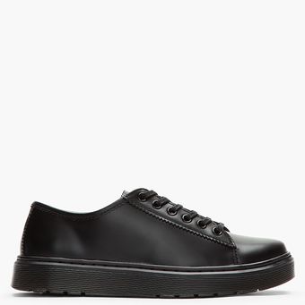 Dr. Martens Black Leather Farrell Lace To Toe Shoe - Lyst