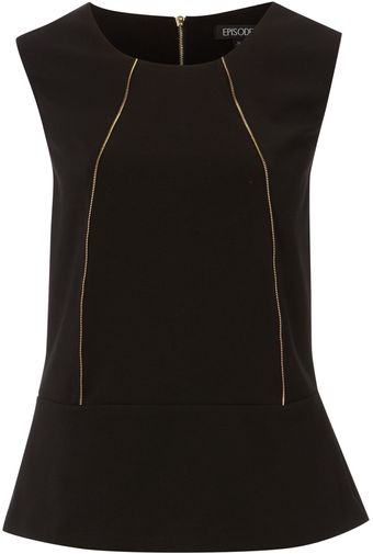 Episode Peplum Detail Top - Lyst