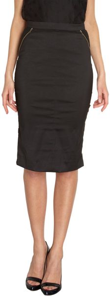 Nina Ricci Side Zip Pencil Skirt - Lyst