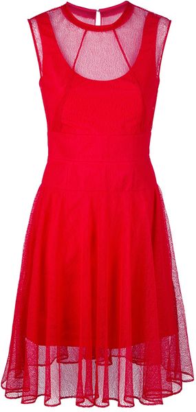 Carven Over Layer Dress - Lyst