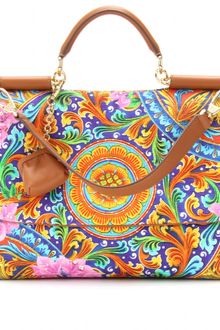Dolce & Gabbana Miss Sicily Print Handbag - Lyst