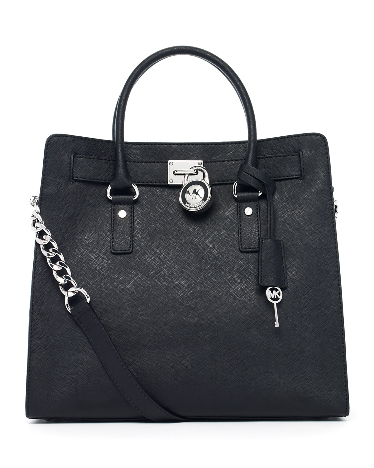 Michael By Michael Kors Hamilton Large Tote Bag in Black | Lyst