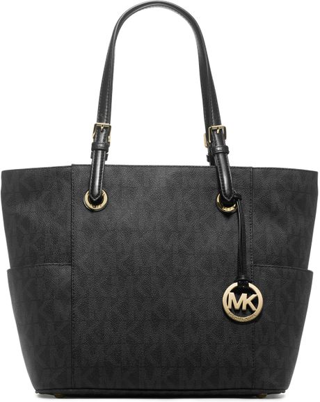 michael kors jet set signature logo tote