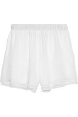 Prabal Gurung Layered Silk-chiffon Shorts