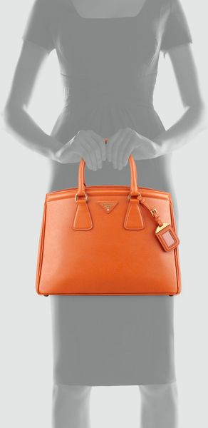 prada saffiano orange