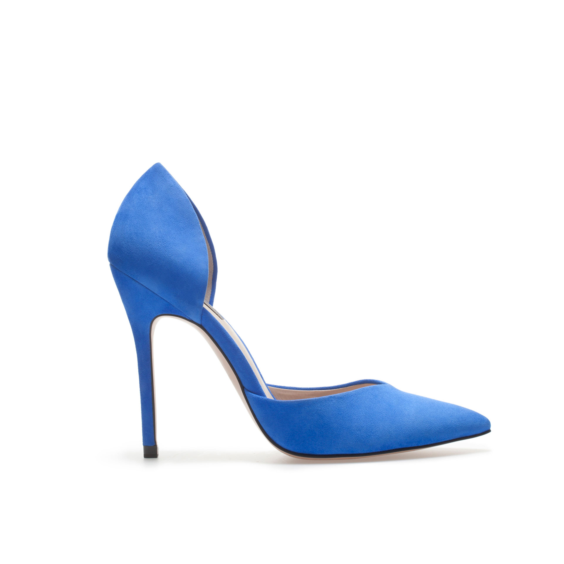 zara blue heels