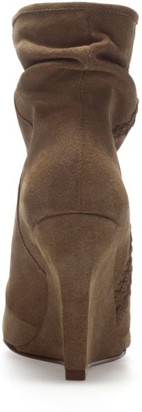 brown suede boots zara