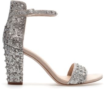 Zara High Heel Sandal with Ankle Strap - Lyst