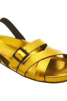 Burberry Metallic Bellgreen Sandal - Lyst