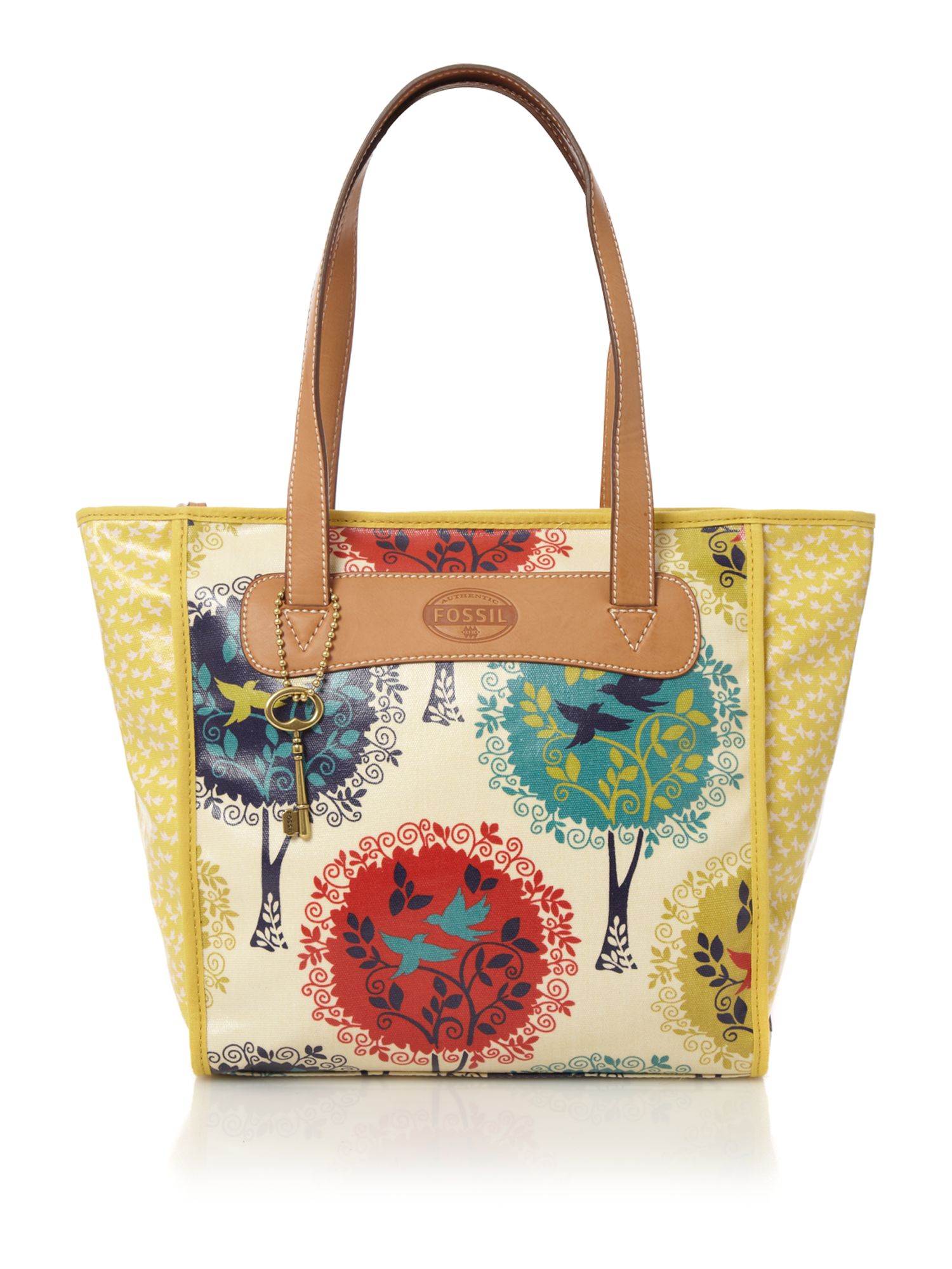 fossil multicolor handbag