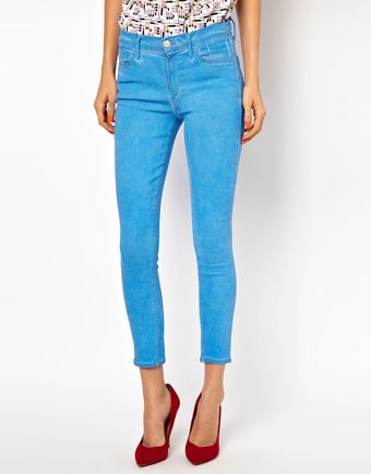 Goldsign Virtual Ocean Ankle Skinny Jeans - Lyst