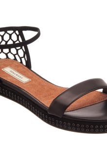 Nina Ricci Netted Heel Flat Sandal - Lyst