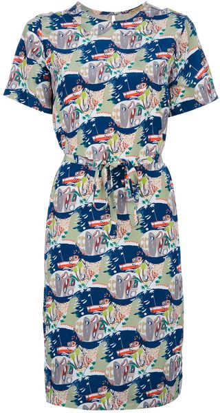 Peter Jensen Scenic Print Dress - Lyst