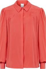 Reiss Camile Silk Long Sleeve Shirt