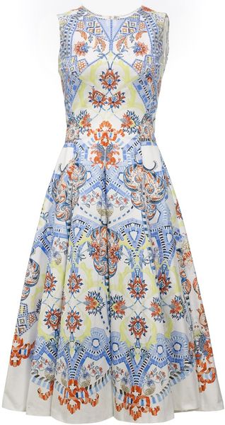 Temperley London White Pavan Print Dress - Lyst