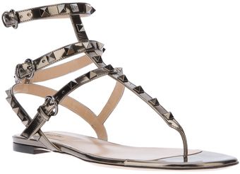 Valentino Studded Sandal - Lyst