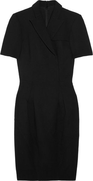 Zac Posen Woolcrepe Wrapeffect Dress - Lyst