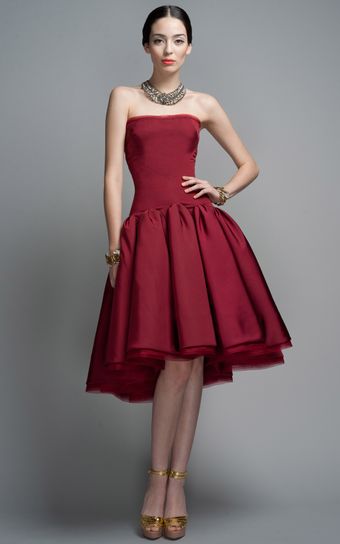 Zac Posen Peony Party Dress - Lyst