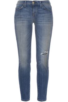 Current/Elliott The Stiletto Faded Midrise Ripped Skinny Jeans - Lyst