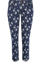 J.Crew Toothpick Printed Cropped Skinny Jeans