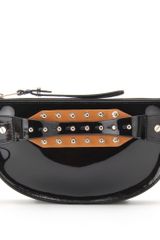 McQ by Alexander McQueen Studded Patent Leather Clutch