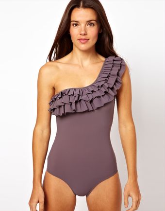 Mouille' Chloe Frill One Piece Swimsuit - Lyst