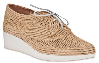 Robert Clergerie Vicole Rafia Oxford - Lyst