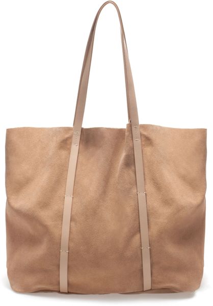 zara suede tote bag