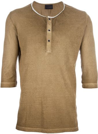 Diesel Black Gold Button Up Tshirt - Lyst