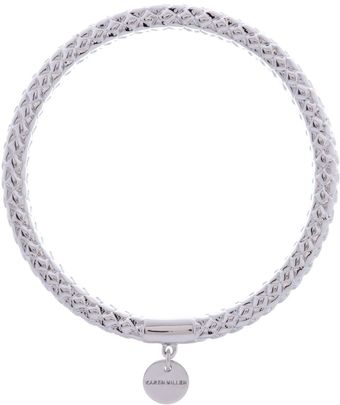 Karen Millen Woven Bangle - Lyst