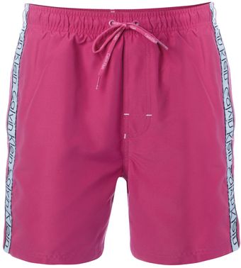 Calvin Klein Logo Tape Swim Short - Lyst