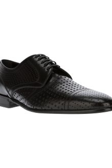 Dolce & Gabbana Perforated Laceup Shoe - Lyst