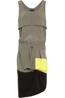 Alexander Wang Draped Silk Dress - Lyst