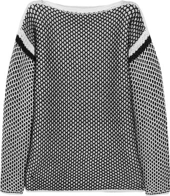 Alexander Wang Chunky Knit Cotton Blend Sweater - Lyst