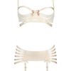 Bordelle Spandex Suspender in White (off white) - Lyst