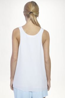 Chloé Silk Crepe De Chine Tank - Lyst