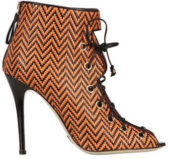 Daniele Michetti 110mm Carina Woven Leather Boots - Lyst