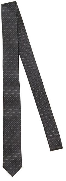 Dior Homme 5cm Micro Silk Jacquard Logo Tie - Lyst