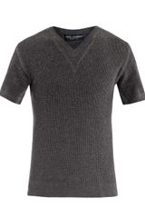 Dolce & Gabbana Waffle weave Vneck Sweater