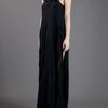 Ermanno Scervino Leaf Neckline Maxi Dress in Black - Lyst