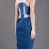 Ermanno Scervino Denim Fitted Midi Dress in Blue (denim) - Lyst