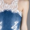 Ermanno Scervino Denim Fitted Midi Dress in Blue (denim) - Lyst