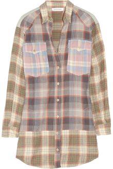 Etoile Isabel Marant Meg Plaid Cottonblend Shirt Dress - Lyst