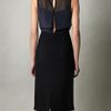 Lulu & Co Sheer Top Dress in Blue (navy) - Lyst
