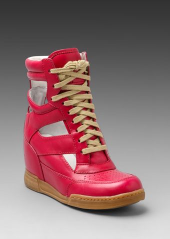 Marc By Marc Jacobs Cut Out Wedge Sneaker in Pink - Lyst