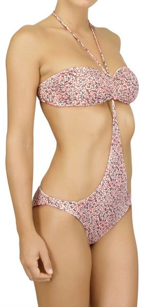 Nina Senicar Printed Reversible Lycra Trikini - Lyst