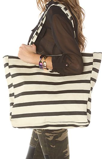 Nixon The Tree Hugger Canvas Tote in Boating Stripe - Lyst