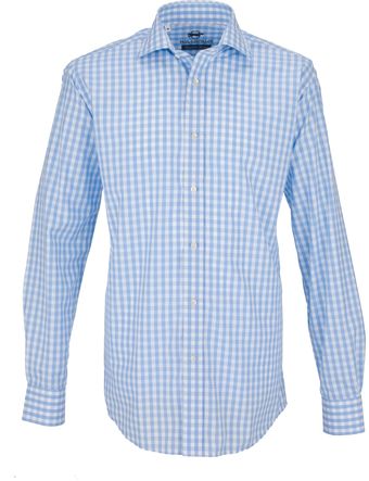 Paul Costelloe Carrigart Blue Gingham Check Shirt - Lyst